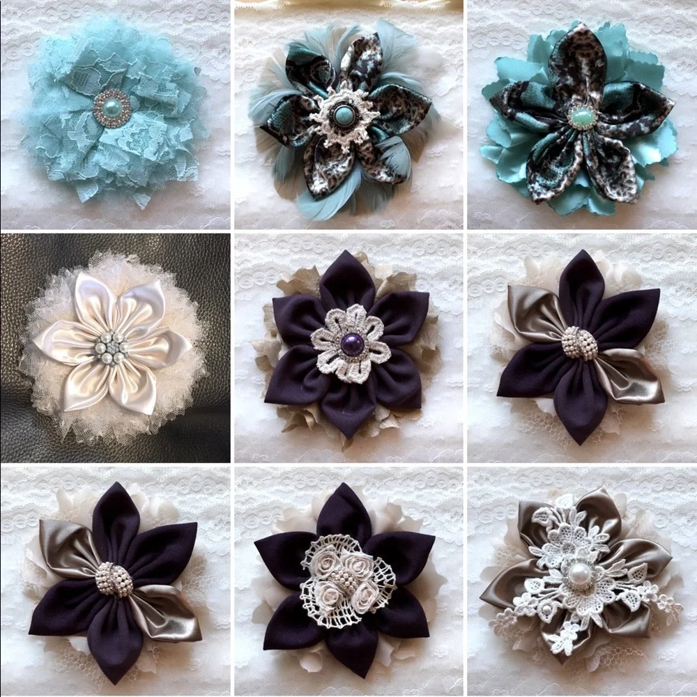 Most are sold. I can remake similar flower pins clothing accessory ⭐️ pick 1 - Picture 1 of 2